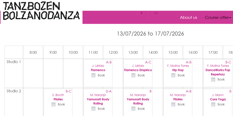 <p>We are open for online registration! The workshops take place from 13th to 25th July 2026.&nbsp;We are looking forward to meeting you!</p>